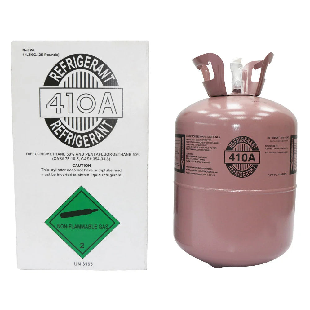 R410A Refrigerant - 25lb Steel Cylinder Packaging for Air Conditioners