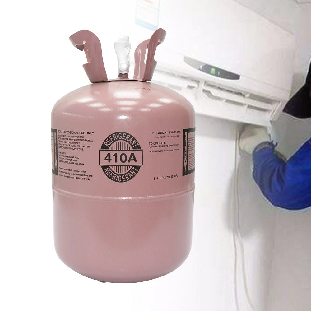 R410A Refrigerant - 25lb Steel Cylinder Packaging for Air Conditioners